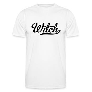 Hexe - Männer Funktions-T-Shirt - Weiß - Vorne - AI Model Male 178 dark (178cm)