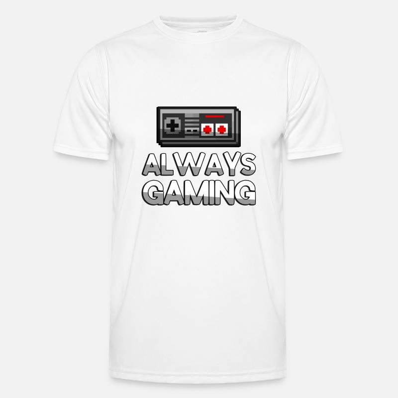 ALWAYS GAMING + NES Controller - Gaming - Männer Funktions-T-Shirt - Weiß