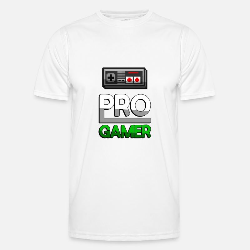 PRO GAMER (Grün) + NES Controller - Gaming Männer Funktions-T-Shirt