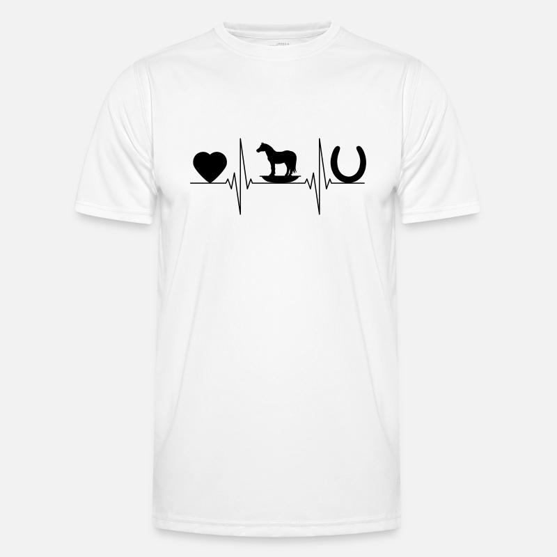 Leben mit Pferdewippe Männer Funktions-T-Shirt