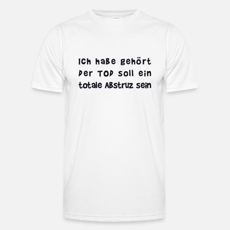 der Tod ein totaler Absturz I cooler Spruch Männer Funktions-T-Shirt