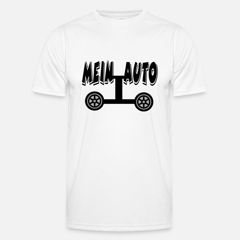 Auto - Männer Funktions-T-Shirt - Weiß