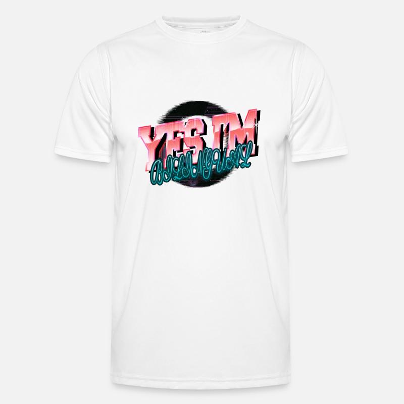 cool analyst awesome computer science - Männer Funktions-T-Shirt - Weiß