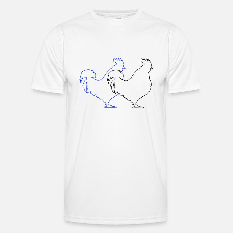 Rooster 2 - Men's Functional T-Shirt - white