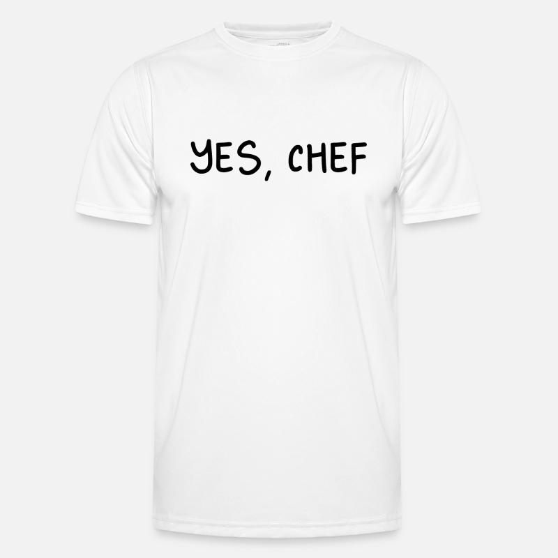 Yes, Chef Professional Sous Chef Funny Simple Text T-shirt sport Homme