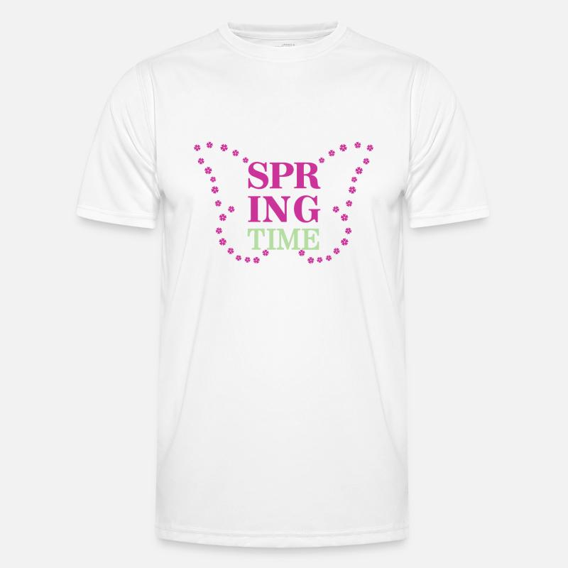 Spring Time - Spring is here! - Men's Functional T-Shirt - white