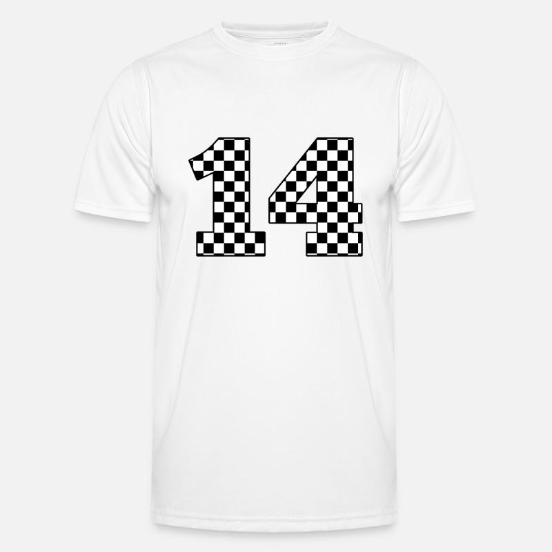 Nummer 14 plaid Männer Funktions-T-Shirt