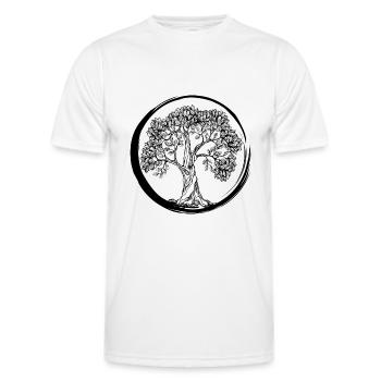 Zen - Men's Functional T-Shirt - white - Front - AI Model Male 178 dark (178cm)