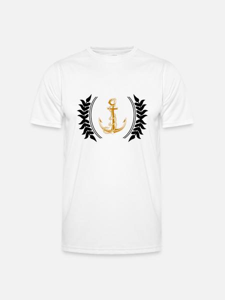 Anchor Coat of Arms - Men's Functional T-Shirt - white