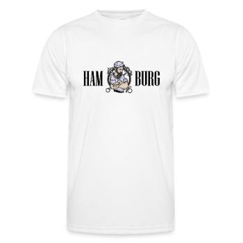 Hambourg - T-shirt sport Homme - blanc - Devant - AI Model Male 178 dark (178cm)