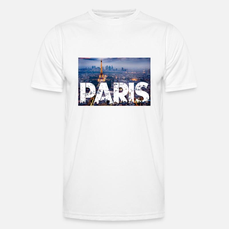 Paris Eiffel Tower - Men's Functional T-Shirt - white