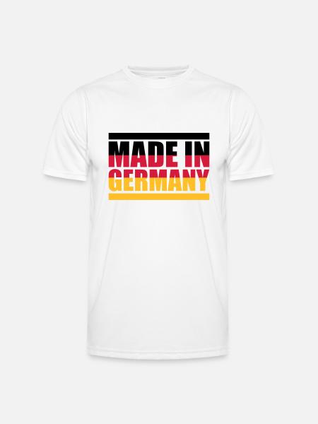 Made in Germany - Männer Funktions-T-Shirt - Weiß