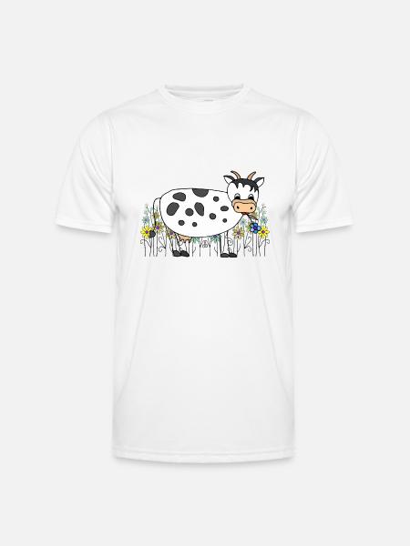 Vache - T-shirt sport Homme - blanc