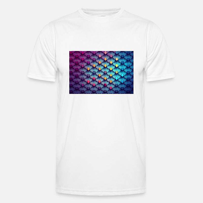 Abstract pattern - Men's Functional T-Shirt - white