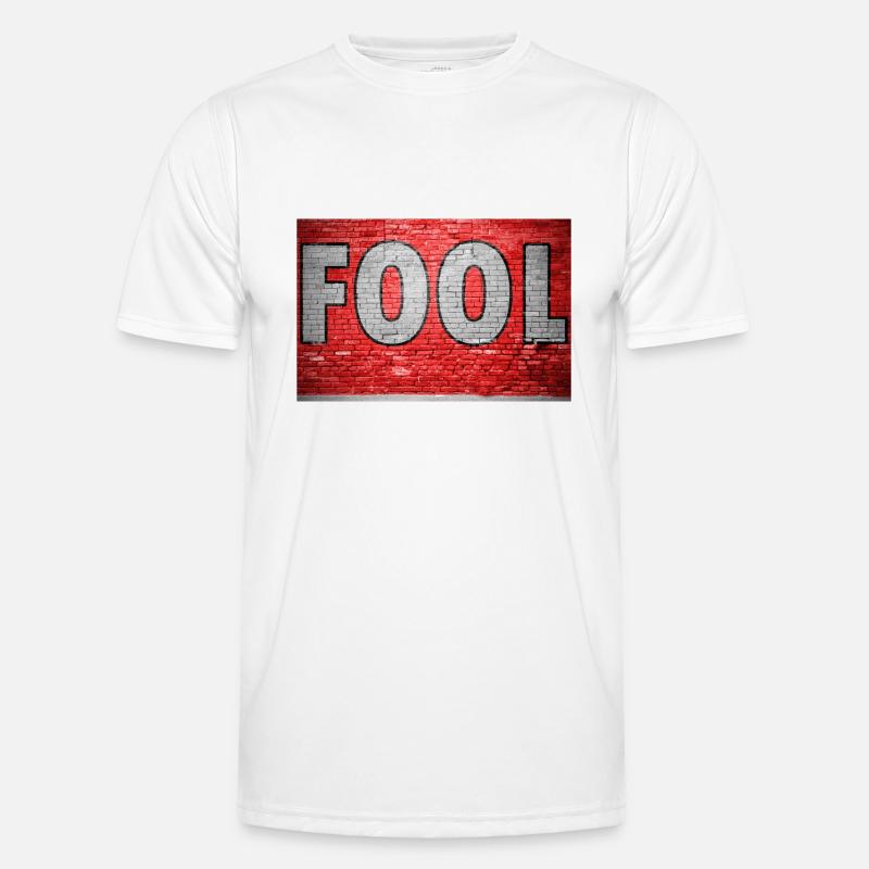 Fool Graffiti - Men's Functional T-Shirt - white