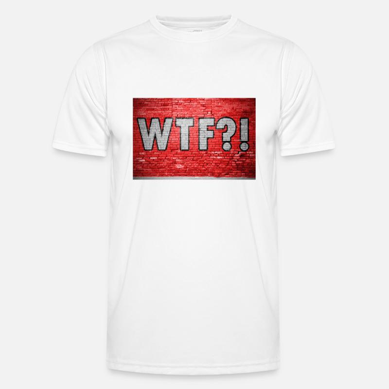 WTF!? Brick Wall Graffiti Men's Functional T-Shirt