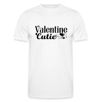 Valentine Cutie - Men's Functional T-Shirt - white - Front - AI Model Male 178 dark (178cm)