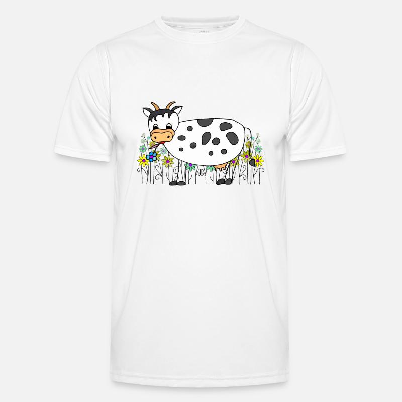 Kuh Männer Funktions-T-Shirt