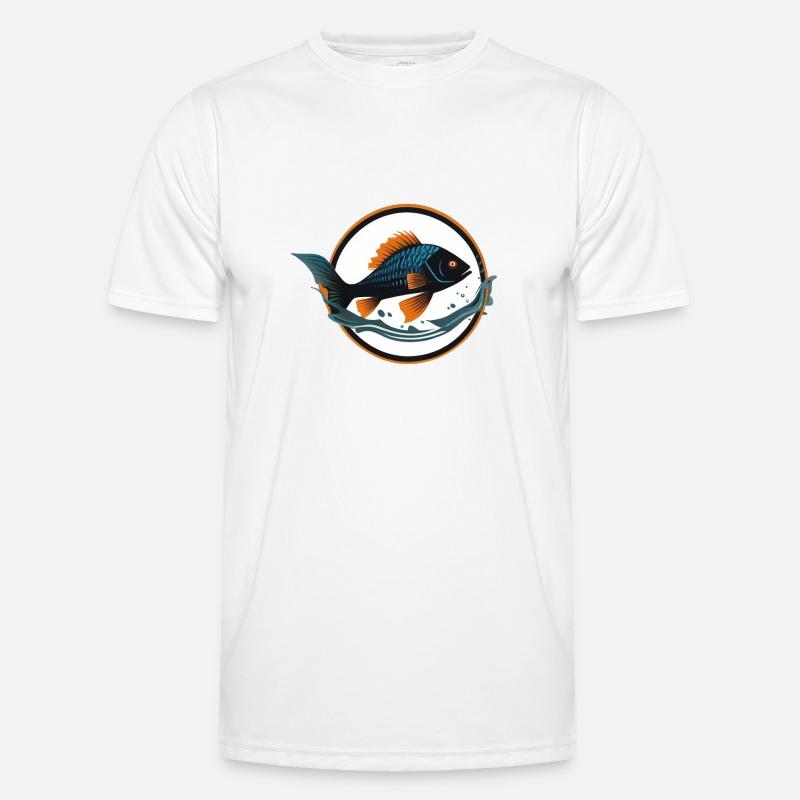 Fisch im Wasser Männer Funktions-T-Shirt