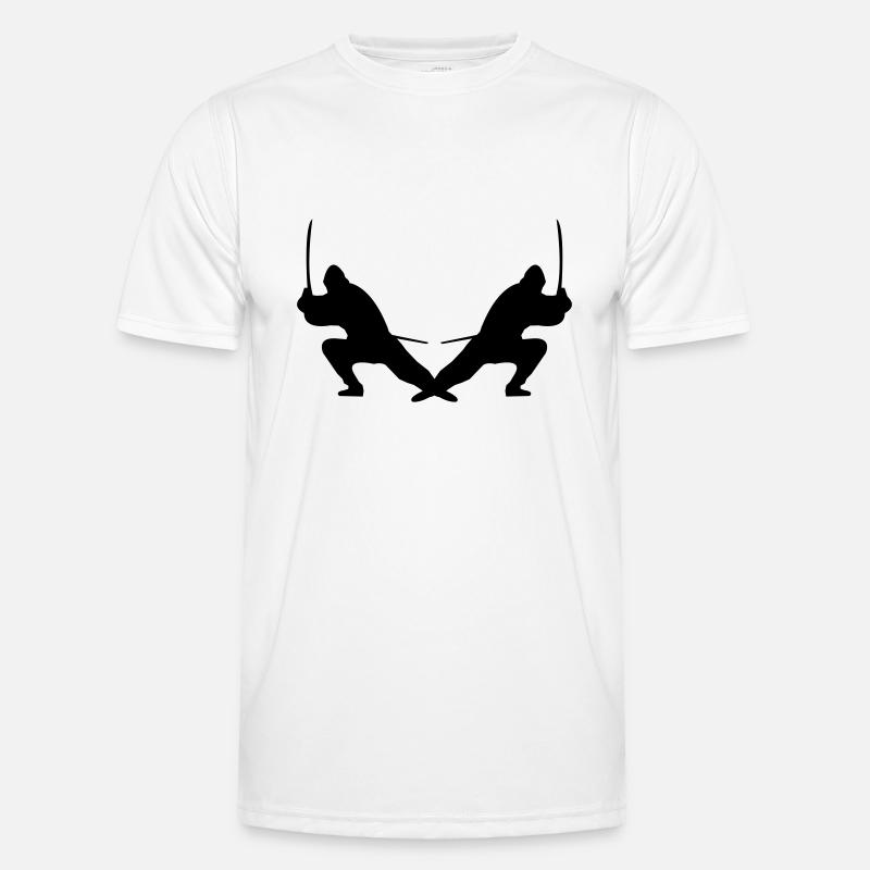 ninjas - Männer Funktions-T-Shirt - Weiß