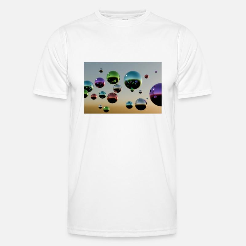 Bulle multicolore T-shirt sport Homme