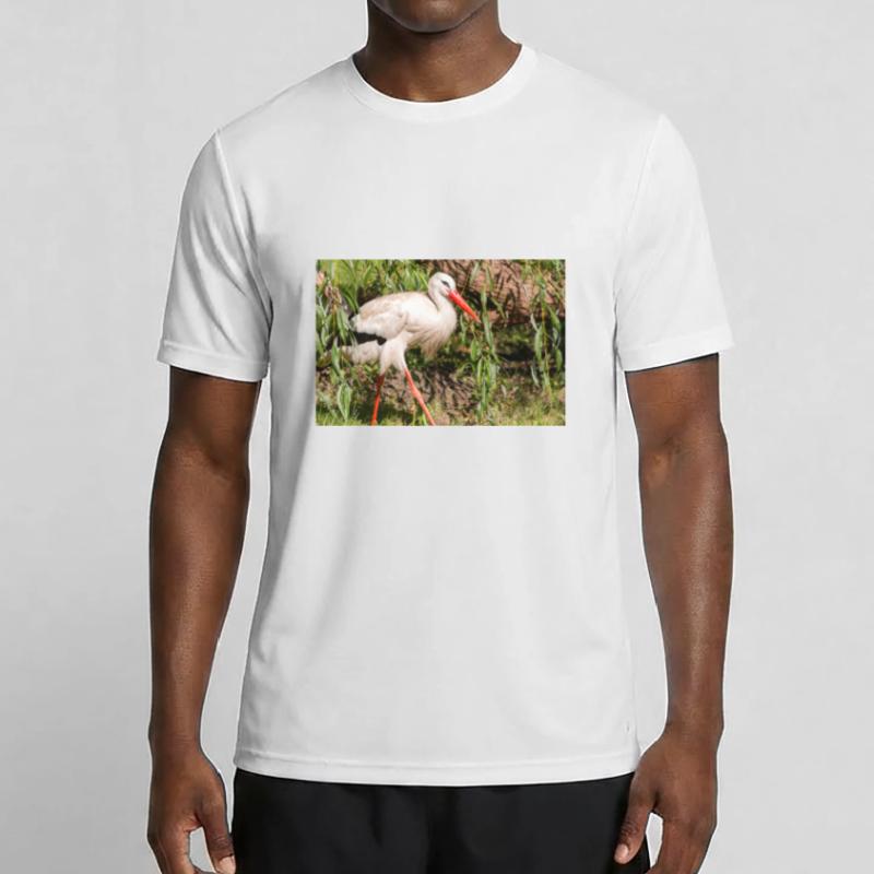 Weißstorch oder Klapperstorch Männer Funktions-T-Shirt
