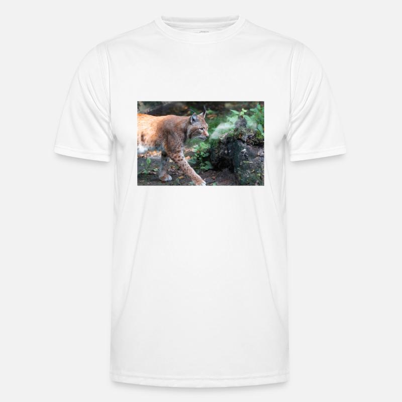 Eurasischer Luchs oder Nördlicher Luchs Männer Funktions-T-Shirt