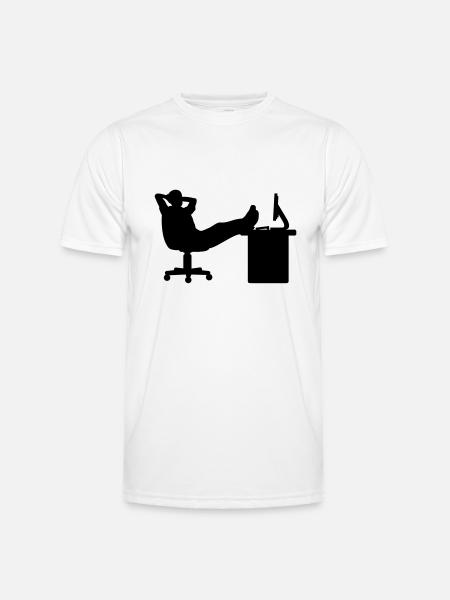 Boss relax - Männer Funktions-T-Shirt - Weiß