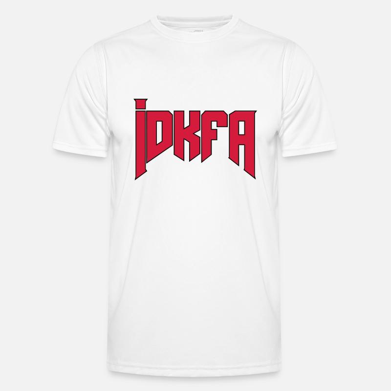 Doom Cheat-Code "idkfa" - Männer Funktions-T-Shirt - Weiß