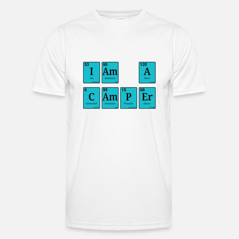I am a camper - Männer Funktions-T-Shirt - Weiß