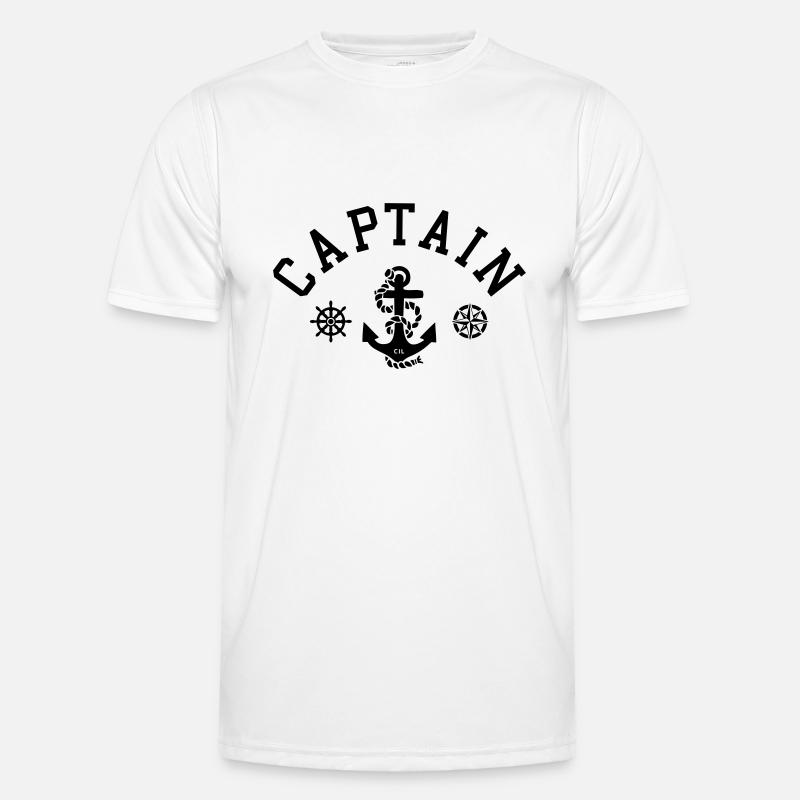 Captain Anker Compassrose - Men's Functional T-Shirt - white