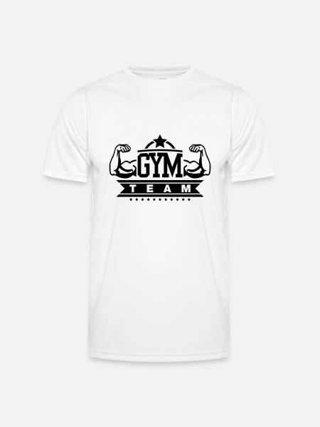 gym_team_yu1 - Männer Funktions-T-Shirt - Weiß