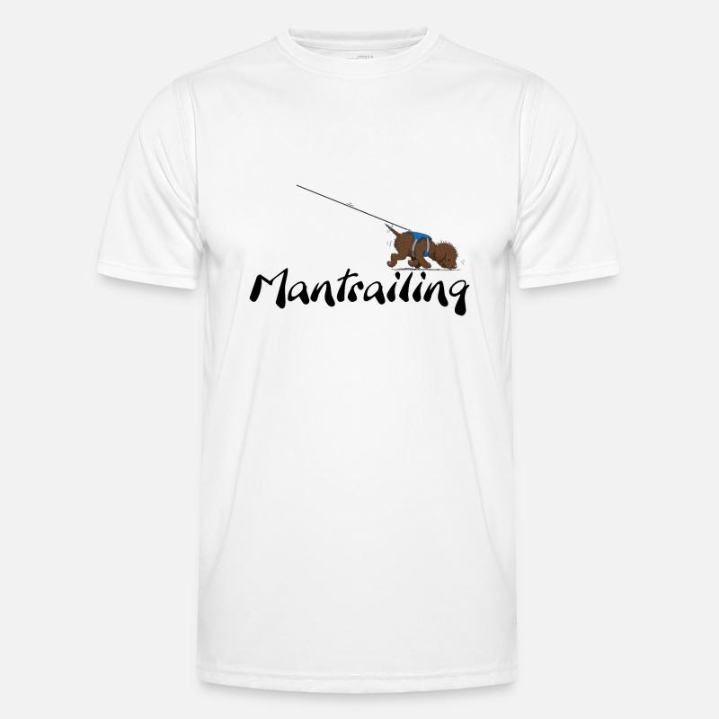 Mantrailing3 3 - Männer Funktions-T-Shirt - Weiß