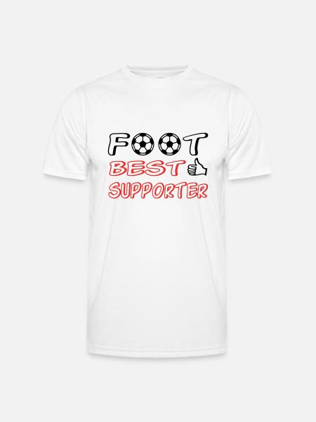 Foot best supporter - Men's Functional T-Shirt - white