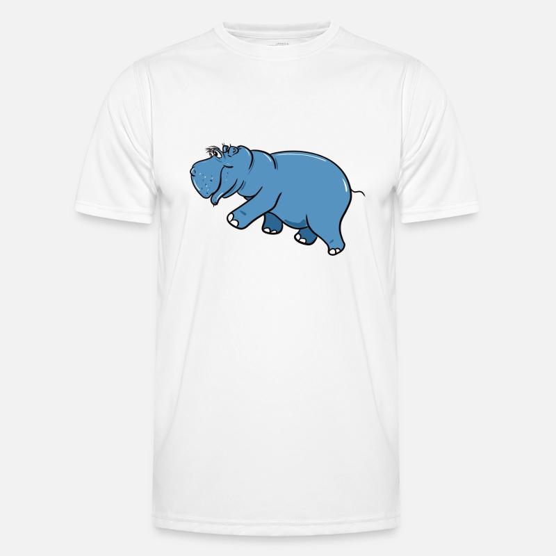 Friendly hippo Men's Functional T-Shirt