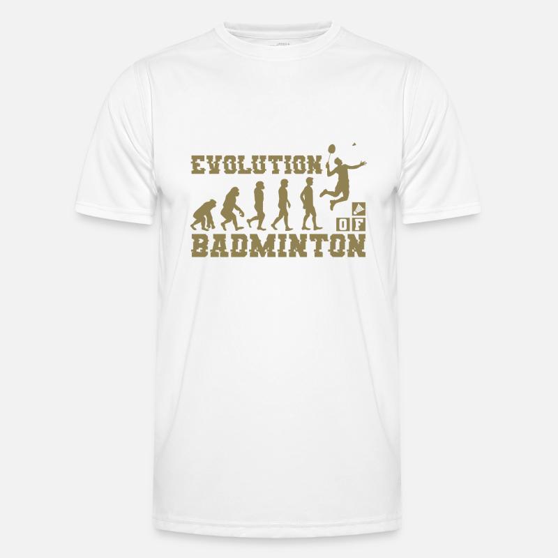 Badminton Evolution Silhouette - Men's Functional T-Shirt - white