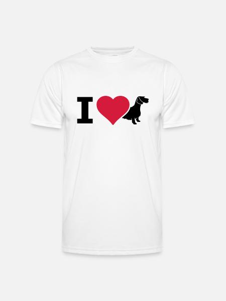 IL Dachshund wire-haired dachshund - Men's Functional T-Shirt - white