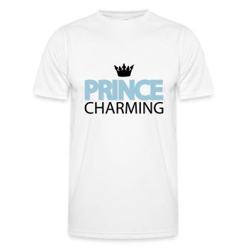 prince_charming - Men's Functional T-Shirt - white - Front - AI Model Male 178 dark (178cm)