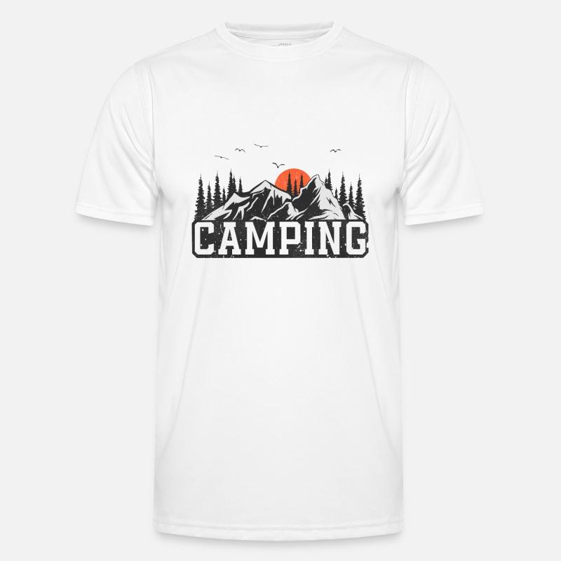 Camping Campen Camper - Men's Functional T-Shirt - white