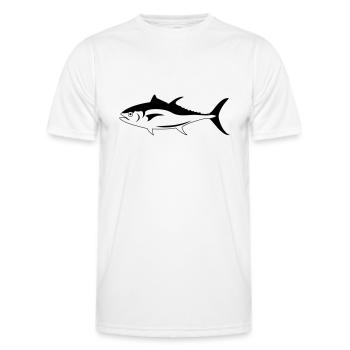 thon - T-shirt sport Homme - blanc - Devant - AI Model Male 178 dark (178cm)