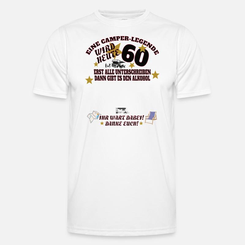 Camper Geschenkidee Camping - Männer Funktions-T-Shirt - Weiß