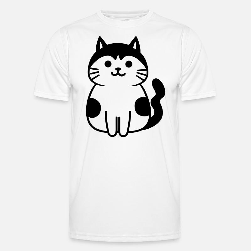 cat - Men's Functional T-Shirt - white