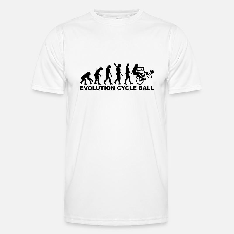 Evolution Cycle ball - Men's Functional T-Shirt - white