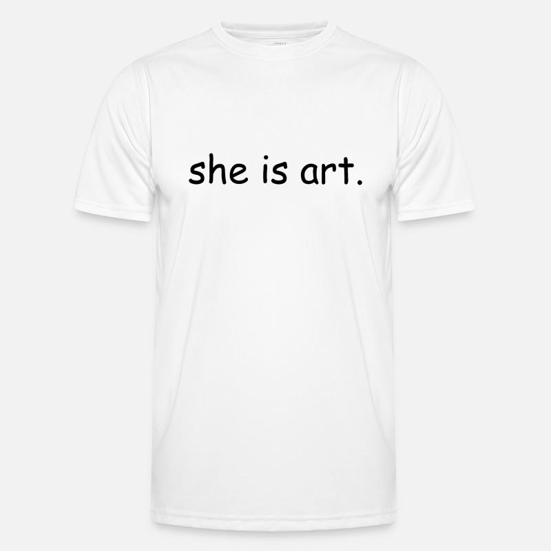 She is art Männer Funktions-T-Shirt