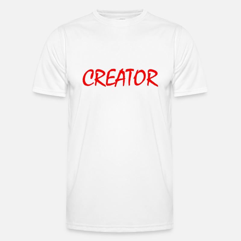 Creator - Männer Funktions-T-Shirt - Weiß