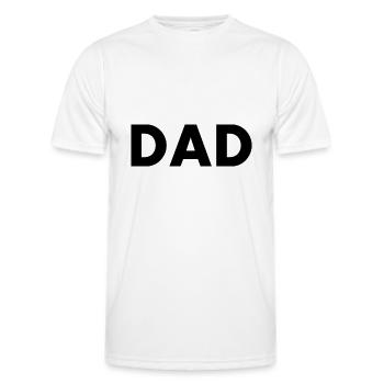 Dad - T-shirt sport Homme - blanc - Devant - AI Model Male 178 dark (178cm)