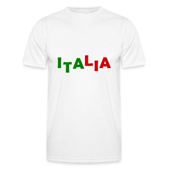 drapeau italien - T-shirt sport Homme - blanc - Devant - AI Model Male 178 dark (178cm)