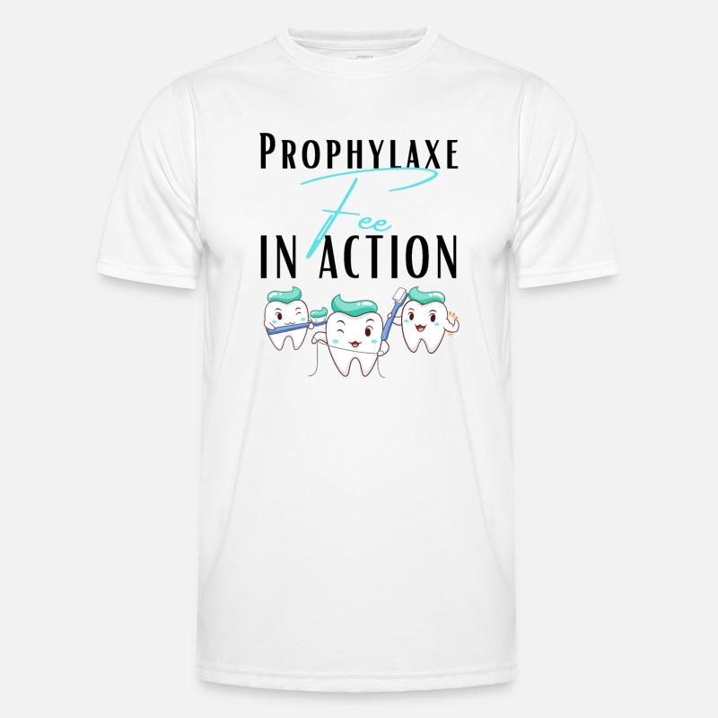 Propyhlaxe Fee Prophylaxe Assistentin ZMF - Männer Funktions-T-Shirt - Weiß