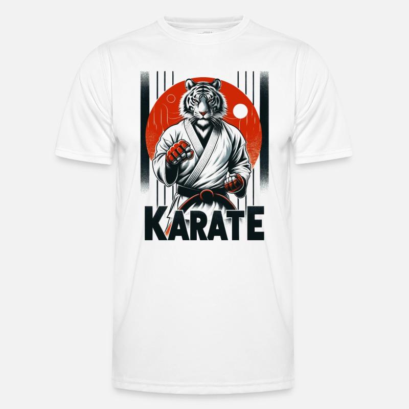 Karate White Tiger Men's Functional T-Shirt