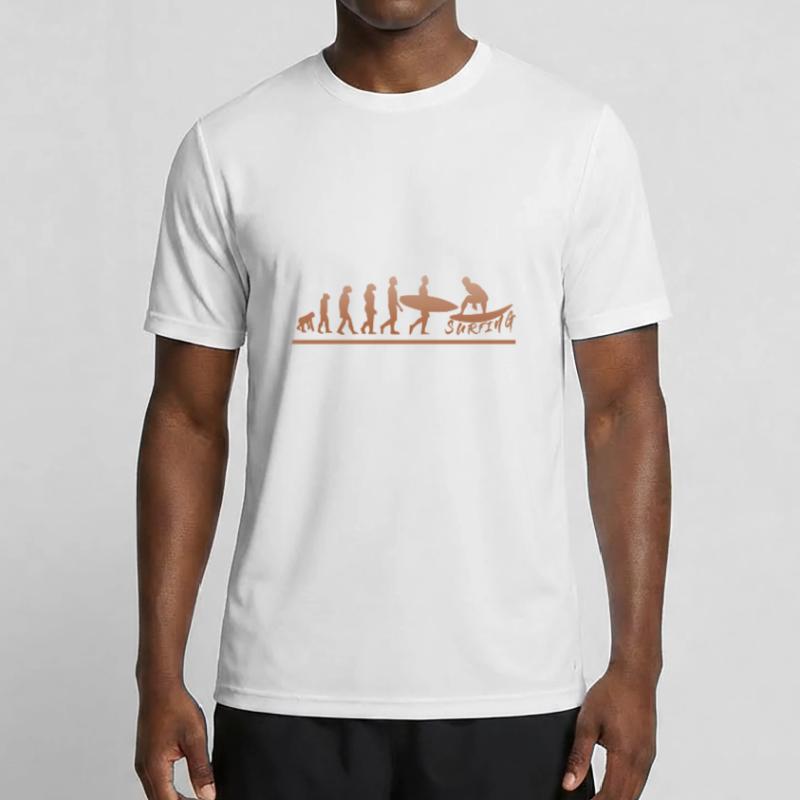 Surfen bis zur Evolution - Surfing until evolution Männer Funktions-T-Shirt